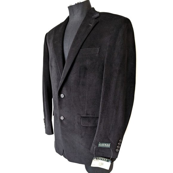 Ralph Lauren Other - NWT Ralph Lauren Black Microfiber Single Breasted 2 Button Sports Jacket Blazer